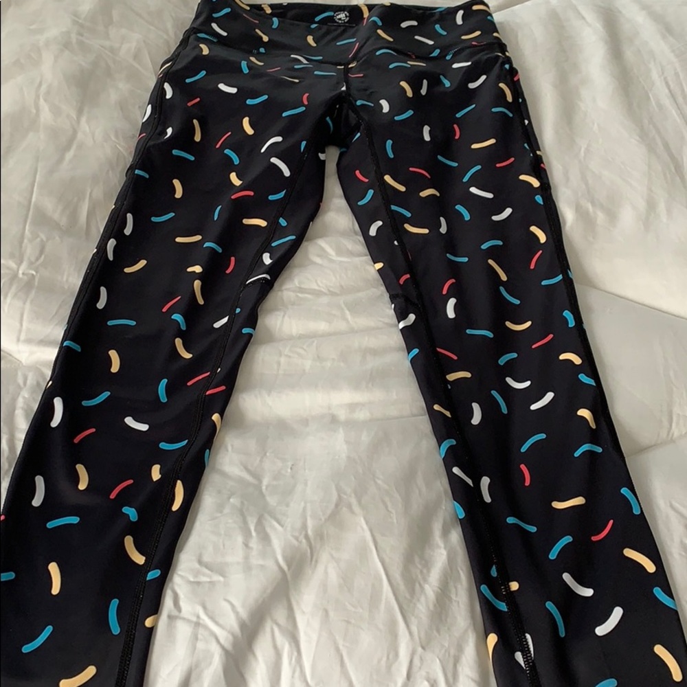 Donut Sprinkle Leggings Feed Me Fight Me